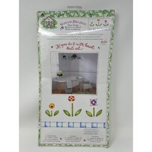 Vtg 2000 Susan Branch Stencil Floral Border Kit & Instructions Cottagecore New